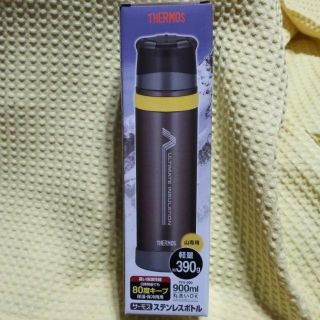 サーモス(THERMOS)のTHERMOS 山専ボトル 900ml FFX-900 ブラック 新品(登山用品)