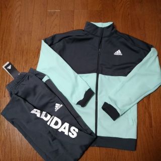 アディダス(adidas)のadidasアディダスジャージ160新品同様ミント×グレー(その他)