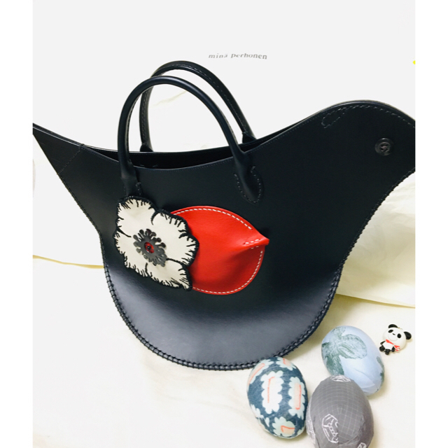 mina perhonen - 新品未使用タグ付き ミナペルホネン 鳥バッグ／tori bag ネイビーの通販 by 幸🍀｜ミナペルホネンならラクマ