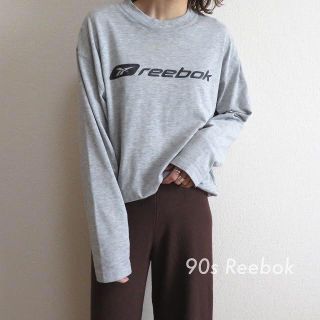 リーボック(Reebok)の90s Reebok ロングTシャツ グレー リーボック 古着 vintage(Tシャツ(長袖/七分))