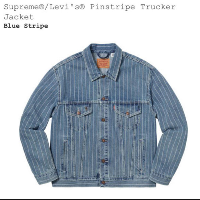 今が買い時!】 Supreme Levi's Pinstripe Trucker Jacket Gジャン