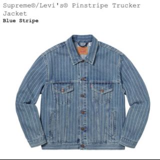 シュプリーム(Supreme)のSupreme Levi's Pinstripe Trucker Jacket(Gジャン/デニムジャケット)