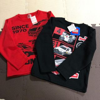 タカラトミー(Takara Tomy)の新品未使用 トミカ 裏起毛トレーナー2点セット 110(Tシャツ/カットソー)