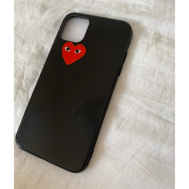 COMME des GARCONS(コムデギャルソン)のギャルソン　♡ iPhoneケース　 11 シンプル　ツヤ　鏡面　黒 スマホ/家電/カメラのスマホアクセサリー(iPhoneケース)の商品写真