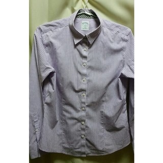 ブルックスブラザース(Brooks Brothers)のブルックスブラザース　ラベンダーチェックのシャツ　サイズ８(シャツ/ブラウス(長袖/七分))