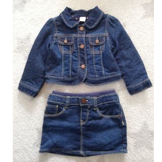 ベビーギャップ(babyGAP)の【ayaka様専用】babyGAP　デニムセットアップ　90サイズ(その他)