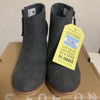 トムズ(TOMS)のトムズ【TOMS】ショートブーツ23.5cm 新品・未使用品(ブーツ)