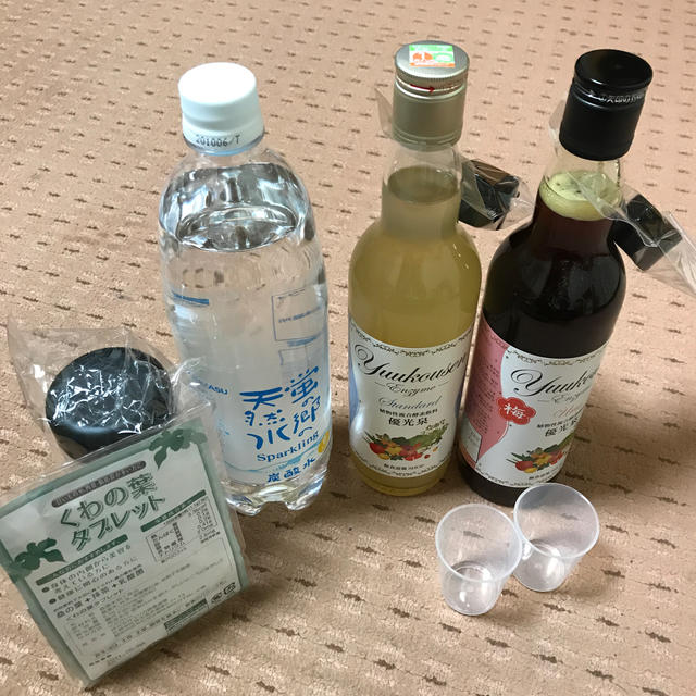 優光泉(510ml×2)炭酸水 くわの葉タブレットダイエット食品