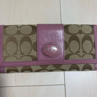 コーチ(COACH)の12/12まで値下げ！coach ピンク長財布(財布)