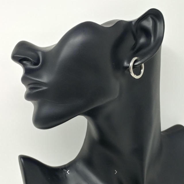 フェイクピアス シンプル 両耳セット シルバー イヤリング     メンズのアクセサリー(ピアス(両耳用))の商品写真