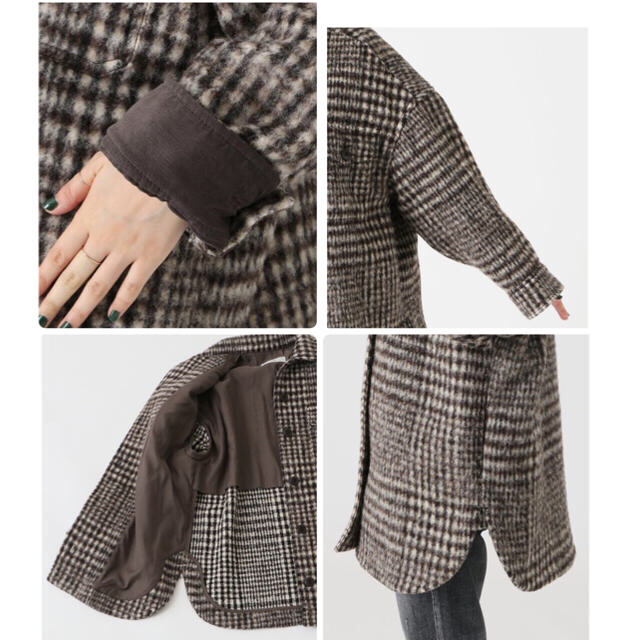 Plage - plage Check シャギージャケット 新品 未使用品の通販 by K