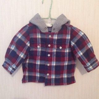 ベビーギャップ(babyGAP)のbaby GAP＊厚手のネルシャツ 70(シャツ/カットソー)