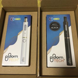 プルームテック(PloomTECH)のploom tech plus 白黒2つセット(タバコグッズ)