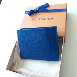 ルイヴィトン(LOUIS VUITTON)のルイヴィトン ブルー モノグラム タイガラマ 折財布　コバルト　ブルー(折り財布)