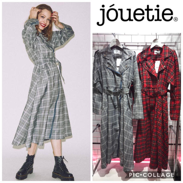 jouetie(ジュエティ)の今季💓新品タグ付き❗️2WAYライダースロングワンピース レディースのワンピース(ロングワンピース/マキシワンピース)の商品写真