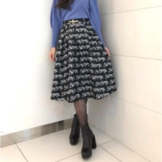MIIA(ミーア)のmiia ベティーちゃん　スカート　ブラック レディースのスカート(ひざ丈スカート)の商品写真