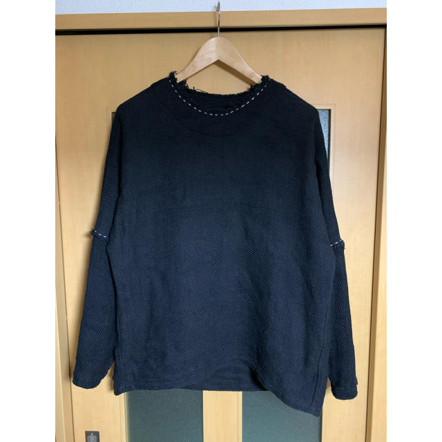 UNUSED(アンユーズド)のyantor 12ply Khadi Long Pullover (BLACK) メンズのトップス(ニット/セーター)の商品写真