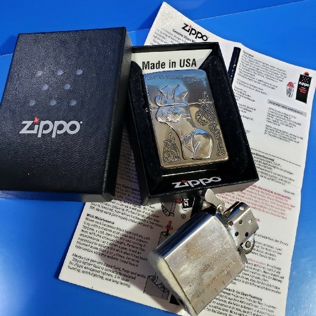 ZIPPO(ジッポー)の厳選中古❤97D'ZIPPO❤ザ、ビューティ❤チタン リミテッド♥送料無料 メンズのファッション小物(タバコグッズ)の商品写真