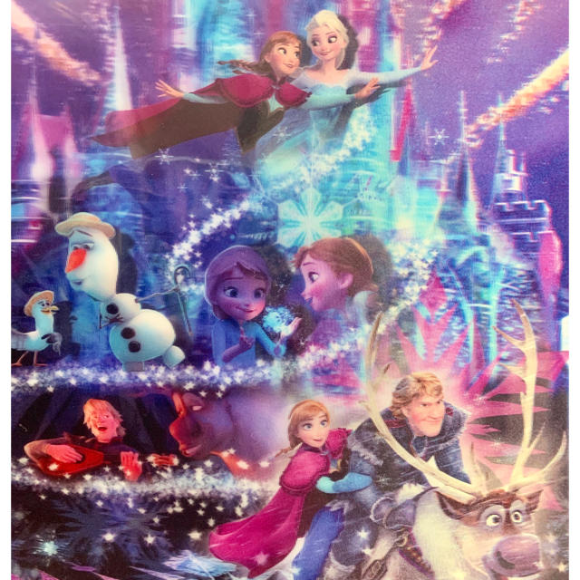 アナと雪の女王(アナトユキノジョオウ)のアナと雪の女王 3DクリアファイルA4 東京ディズニーランド限定 インテリア/住まい/日用品の文房具(ファイル/バインダー)の商品写真