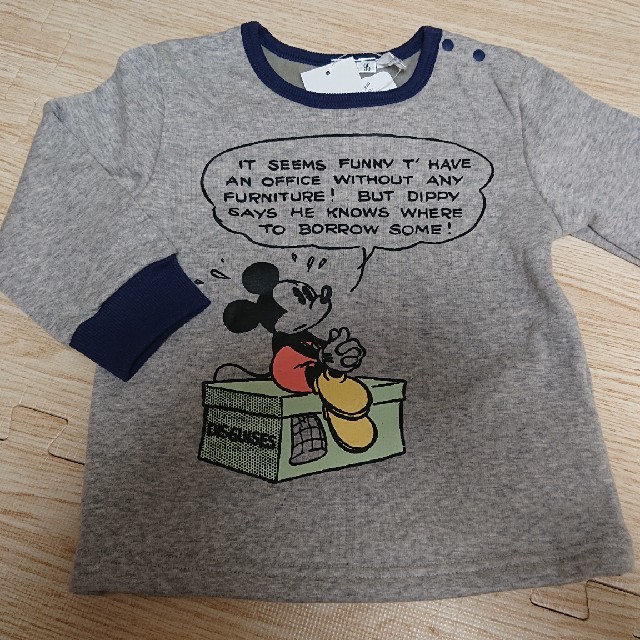 Disney(ディズニー)のミッキーあったかトップス キッズ/ベビー/マタニティのキッズ服男の子用(90cm~)(Tシャツ/カットソー)の商品写真