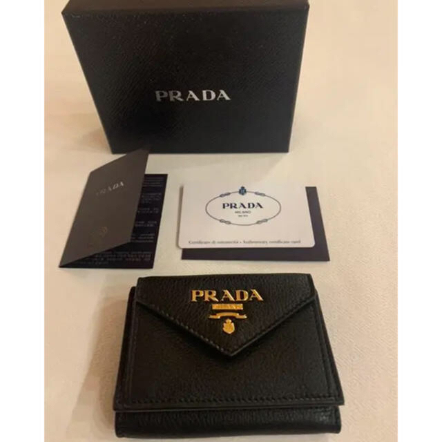PRADA🎀ミニ財布 ブラック 【60%OFF】 16000円 www.toyotec.com