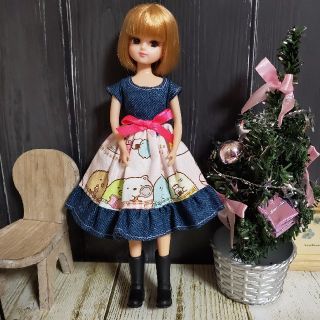 リカちゃん☆ハンドメイド　ワンピース(人形)