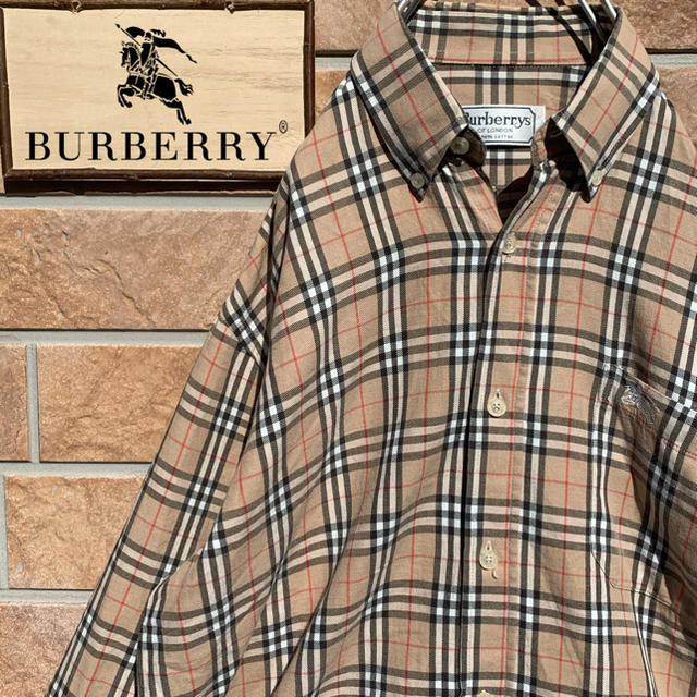 BURBERRY - 【超激レア!!】90s バーバリー ノバチェック シャツ ワン