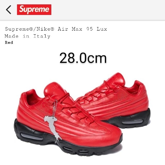 Supreme Nike Air Max 95 Lux Red