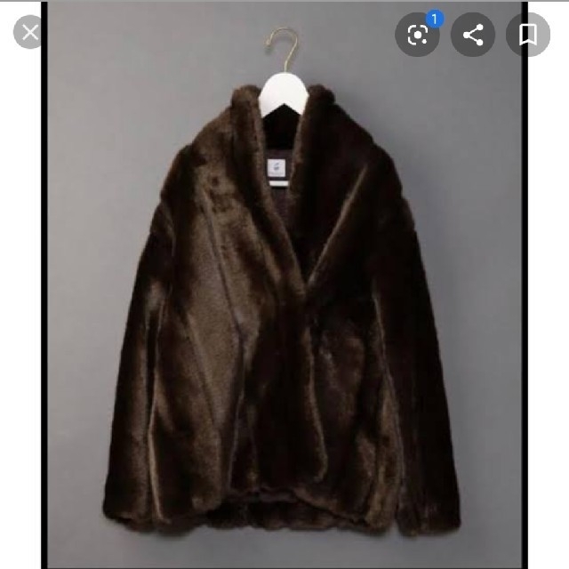 BEAUTY&YOUTH UNITED ARROWS(ビューティアンドユースユナイテッドアローズ)の(ROKU)FAKE MINK FUR COAT　ファーコート レディースのジャケット/アウター(毛皮/ファーコート)の商品写真