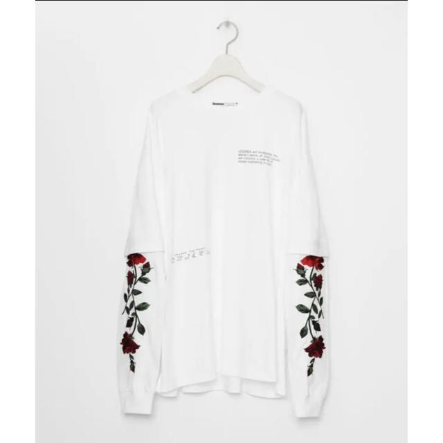 【一部予約販売中】 マフィーン様専用！LEGENDA fake layered薔薇Tシャツ Tシャツ/カットソー(七分/長袖)