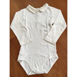 プチバトー(PETIT BATEAU)のプチバトー petit bateau 長袖 ロンパース ベビー　80cm 24m(ロンパース)