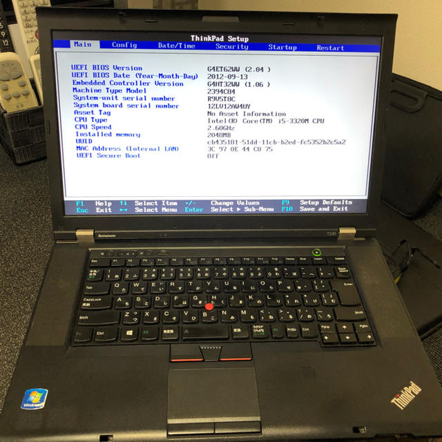 Lenovo ノートパソコン thinkpad i5 SSD