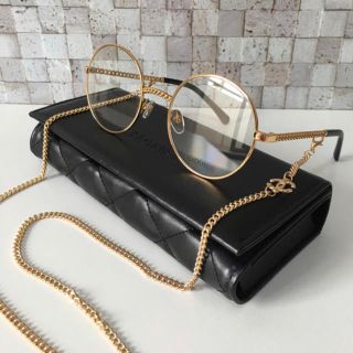 【Aランク】CHANEL シャネル ココマーク メガネチェーン アイウェアストラップ グラスコード B22P メタル フェイクパール ゴールド【ISEYA】