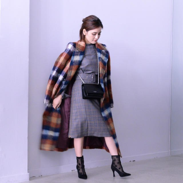 TOGA - 【新品】TOGA PULLA 18AW モヘアシャギーチェックコート TOGA - 【新品】TOGA PULLA 18AW モヘアシャギーチェックコート