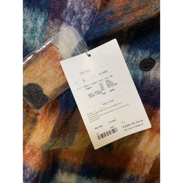 TOGA - 【新品】TOGA PULLA 18AW モヘアシャギーチェックコート TOGA - 【新品】TOGA PULLA 18AW モヘアシャギーチェックコート