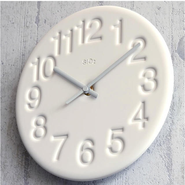 レムノス Lemnos 壁掛け時計  ホワイト インテリア/住まい/日用品のインテリア小物(掛時計/柱時計)の商品写真