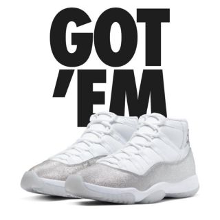 ナイキ(NIKE)のNIKE AIR JORDAN 11 WMNS METALLIC SILVER(スニーカー)