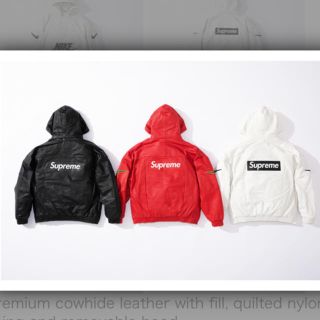 シュプリーム(Supreme)のSupreme × Nike Leather Anorak(レザージャケット)