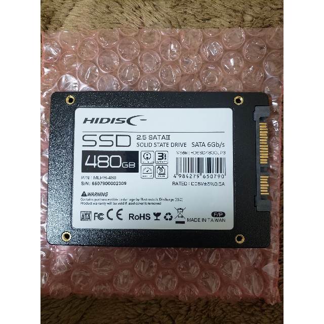 新品未使用 HIDISC SSD 480GB