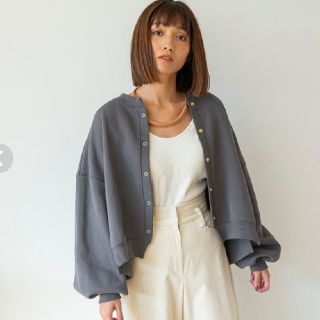 シールームリン(SeaRoomlynn)のSeaRoomlynn ☆新品☆2wayスウェットカーディガン

(トレーナー/スウェット)