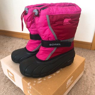 ソレル(SOREL)のSORELソレル●スノーブーツ23cmキッズ(長靴/レインシューズ)