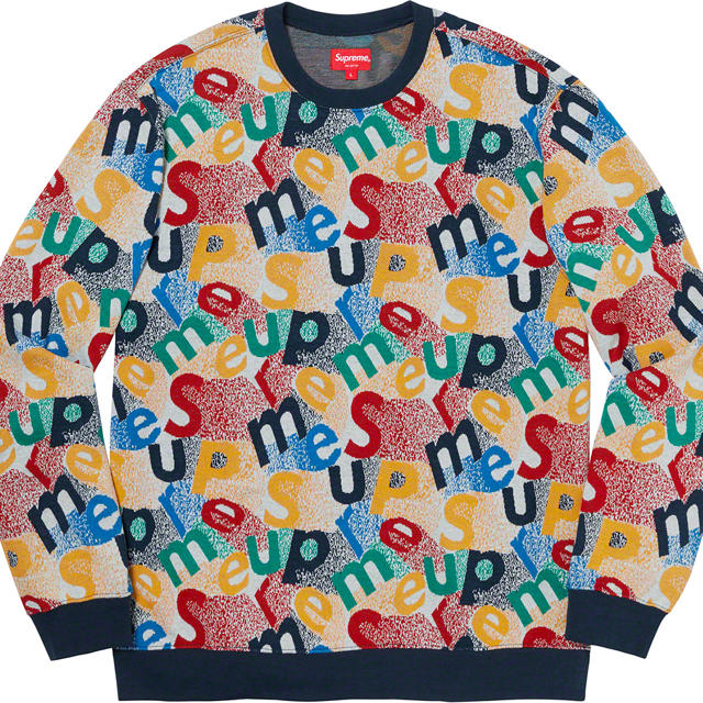 Sサイズ　Supreme Scatter Text Crewneck