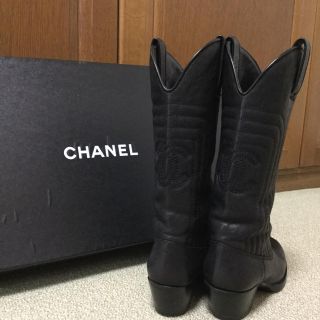 シャネル(CHANEL)のCHANEL バッグココマーク⭐️ミドル丈ブーツ(ブーツ)