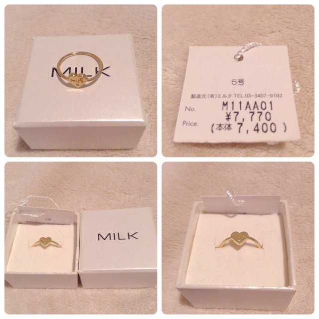 MILK(ミルク)のMILK SV925ピンキーリング レディースのアクセサリー(リング(指輪))の商品写真