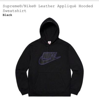 シュプリーム(Supreme)のsupreme nike hooded sweatshirt  black xl(パーカー)