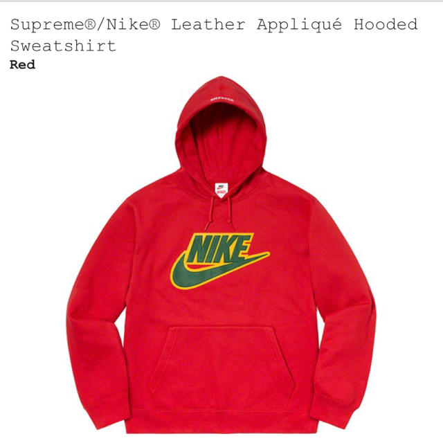 偉大な Supreme - Supreme®/Nike®Appliqué Hooded Sweatshirt パーカー