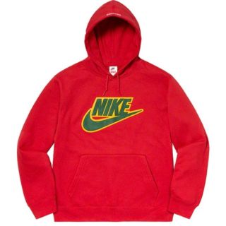 【店頭完売品】Supreme × NIKE コラボ パーカー 赤 M 希少コラボ