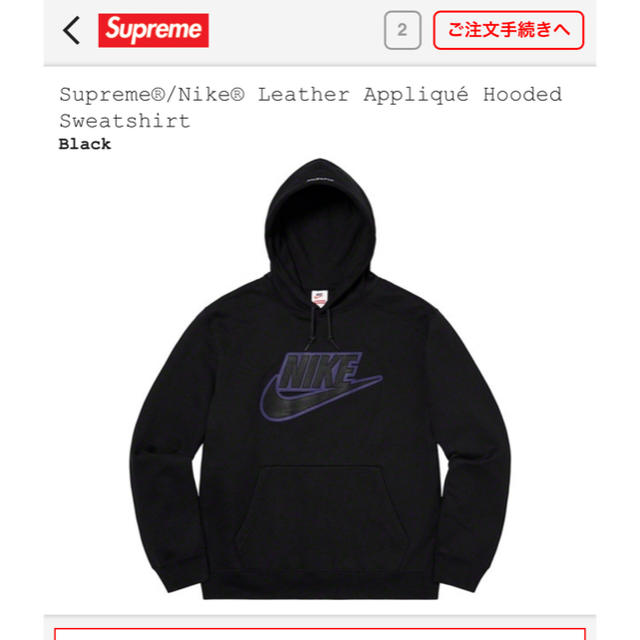 Supreme/NIKE BLACK Mトップス