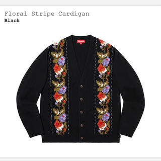 シュプリーム(Supreme)の新品 19Fw Supreme floral Stripe cardigan (カーディガン)