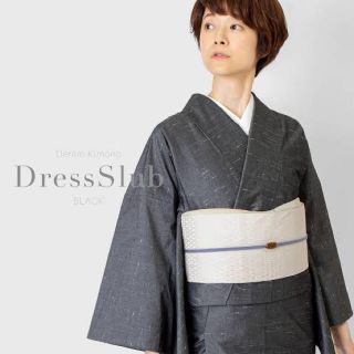 着物屋くるり デニム 着物 ドレススラブ ブラック Mサイズ 未使用品